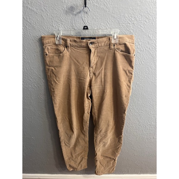 Lucky Brand Denim - Lucky Brand Sofia Skinny Jeans 14/32 Ankle Corduroy Tan Women's Pants